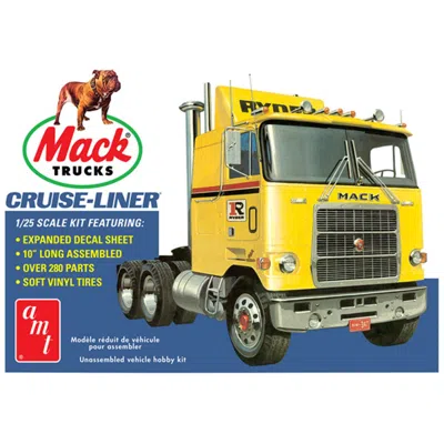 AMT MACK CRUISE-LINER SEMI TRACTOR PLASTIC MODEL KIT FOR PAINT & GLUE REQUIRED, 8 YEARS ABOVE
