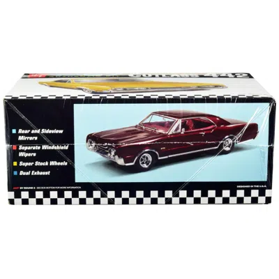 Amt Skill 2 1967 Oldsmobile Cutlass 442 1 By 25 Scale Model Kit In Brown