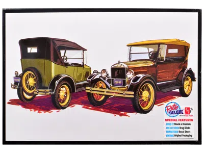 Amt Skill 2 Model Kit 1927 Ford Model T Touring 2 In 1 Kit 1/25 Scale Model By