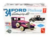 Amt Skill 2 Model Kit 1934 Ford Pickup Truck 3 In 1 Kit "trophy Series" 1/25 Scale Model By