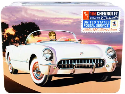 Amt Skill 2 Model Kit 1953 Chevrolet Corvette "usps" (united States Postal Service) Themed Collectible T In White
