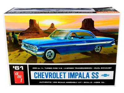 Amt Skill 2 Model Kit 1961 Chevrolet Impala Ss 1/25 Scale Model By  In Multi