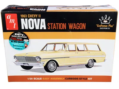 AMT SKILL 2 MODEL KIT 1963 CHEVROLET II NOVA STATION WAGON "CRAFTSMAN PLUS SERIES" 1/25 SCALE MODEL BY A