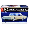 Amt Skill 2 Model Kit 1964 Plymouth Belvedere Coupe Hardtop 1 By 25 Scale Model Car