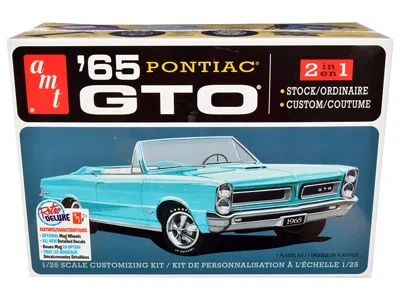 Amt Skill 2 Model Kit 1965 Pontiac Gto 2-in-1 Kit 1/25 Scale Model By  In Blue