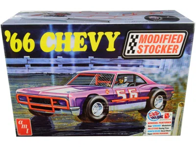 Amt Skill 2 Model Kit 1966 Chevrolet Impala Modified Stocker 1/25 Scale Model By  In Purple