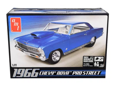 Amt Skill 2 Model Kit 1966 Chevrolet Nova Pro Street 1/25 Scale Model By  In Blue