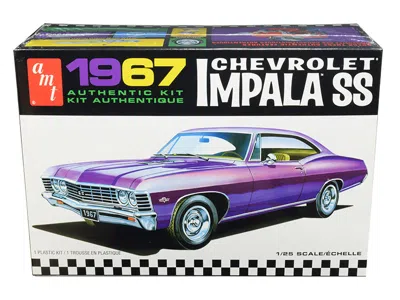 Amt Skill 2 Model Kit 1967 Chevrolet Impala Ss 1/25 Scale Model By  In Purple
