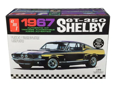 Amt Skill 2 Model Kit 1967 Ford Mustang Shelby Gt350 Black 1/25 Scale Model By
