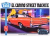 Amt Skill 2 Model Kit 1968 Chevrolet El Camino Street Machine 1/25 Scale Model By  In Red