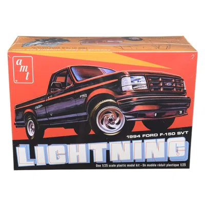 Amt Skill 2 Model Kit 1994 Ford F-150 Svt Lightning Pickup Truck 1 By 25 Scale Model In Multi