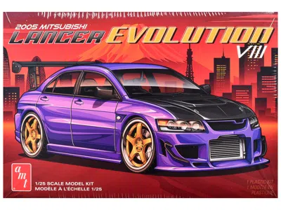 Amt Skill 2 Model Kit 1995 Mitsubishi Lancer Evolution Viii 1/25 Scale Model By