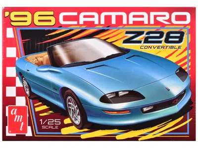 Amt Skill 2 Model Kit 1996 Chevrolet Camaro Z28 Convertible 1/25 Scale Model By  In Blue