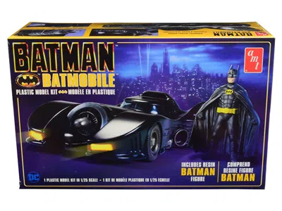 Amt Skill 2 Model Kit Batmobile With Resin Batman Figurine "batman" (1989) 1/25 Scale Model By  In Black