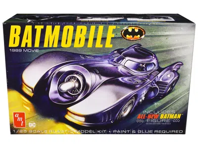 Amt Skill 2 Model Kit Batmobile With Seated Batman Figure "batman" (1989) Movie 1/25 Scale Model In Multi