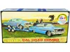 Amt Skill 2 Model Kit "ford Cal Drag Team" Ford Galaxie With Ford Falcon Funny Car And Trailer Set Of 3