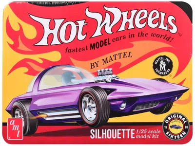 Amt Skill 2 Model Kit Hot Wheels Silhouette With Collector Tin 1/25 Scale Model By
