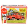 Amt Skill 3 Model Kit 1953 Ford F-100 Pickup Truck "coca-cola" With Vending Machine And Dolly 1/25 Scale