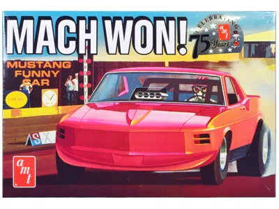 Amt Skill 3 Model Kit 1970 Ford Mustang Funny Car "mach Won" 1/25 Scale Model By  In Red