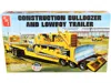 Amt Skill 3 Model Kit Construction Bulldozer And Lowboy Trailer Set Of 2 Pieces 1/25 Scale Model By