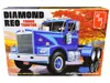 Amt Skill 3 Model Kit Diamond Reo Truck Tractor 1/25 Scale Model By  In Blue