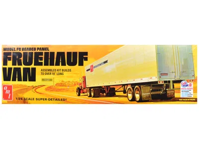 Amt Skill 3 Model Kit Fruehauf Fb Beaded Panel Van Trailer 1/25 Scale Model By  In Multi