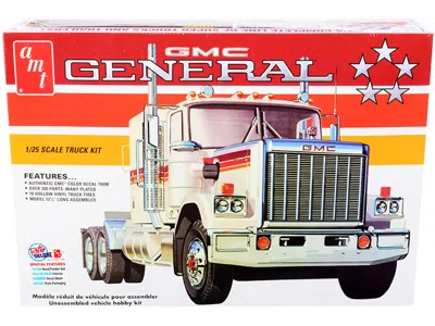 Amt Skill 3 Model Kit Gmc General Truck Tractor 1/25 Scale Model By  In White