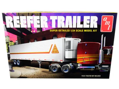Amt Skill 3 Model Kit Reefer Trailer 1/24 Scale Model By  In White