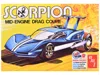 Amt Skill 3 Model Kit Scorpion Mid-engine Drag Coupe 1/25 Scale Model By  In Multi