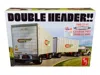 Amt Skill 3 Model Kit Trailmobile Double Header Tandem Van Trailers 1/25 Scale Model By