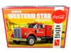 Amt Skill 3 Model Kit White Western Star Semi Truck Tractor "coca-cola" 1/25 Scale Model By