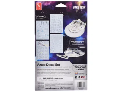 Amt U. S.s. Reliant Ncc-1864 Aztec Decal Set "star Trek Ii: The Wrath Of Khan" (1982) Movie 1/537 Scale In Blue