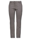 Amuleti Woman Pants Taupe Size 10 Cotton, Polyurethane, Elastane In Grey