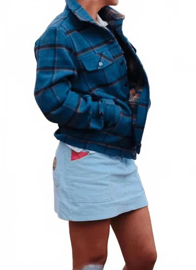 Amundsen Concord Garment Dyed Skirt In Faded Blue Sky