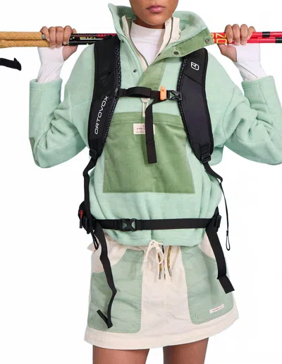 Amundsen Ditch Hiker Scooter Skirt In Oatmeal/faded Mulberry Green In Multi