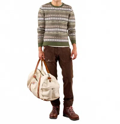 Amundsen Dunkirk Crewneck Sweater In Blac/grey In Multi