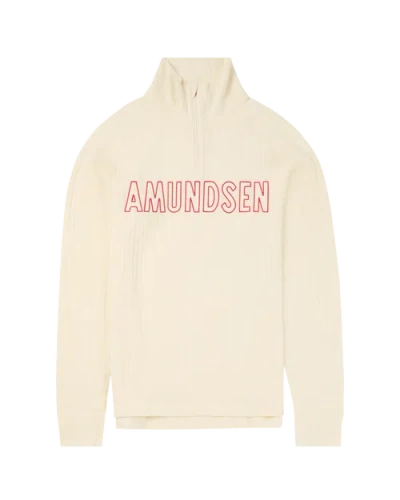 Amundsen Hero's Hide Half Zip Mens In Nude