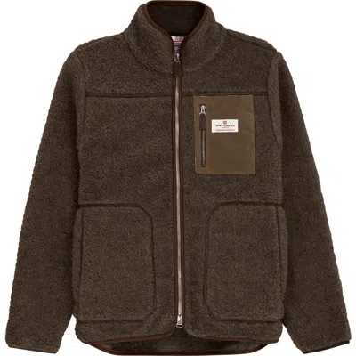 Amundsen Heroes Wool Fleece Jacket Womens In Brown