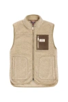 Amundsen Heroes Wool Fleece Vest Womens In Neutral