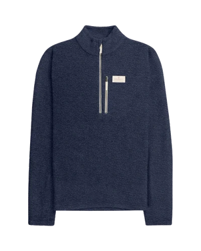 Amundsen Hut Half Zip Mens In Blue