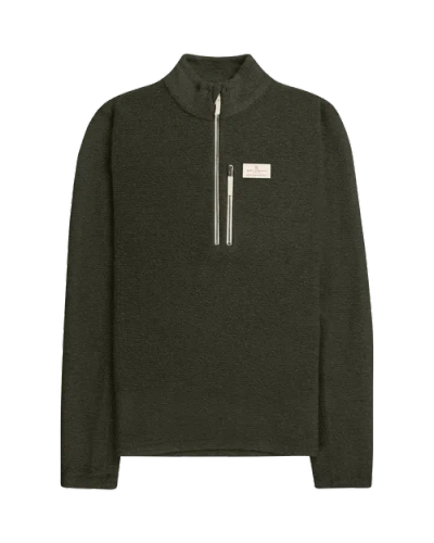 Amundsen Hut Half Zip Mens In Green