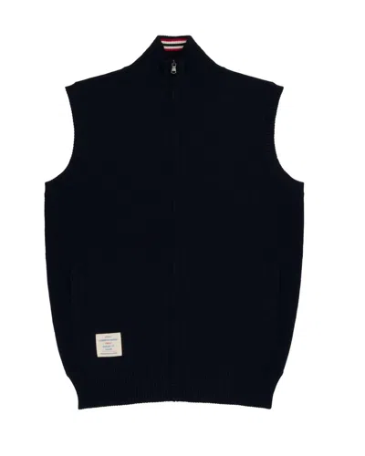 Amundsen Men's 5mila Knitted Vest In Faded Navy In Black