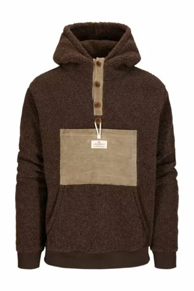 Amundsen Men's Heroes Wool Fleece Hoodie In Cowboy In Transparent