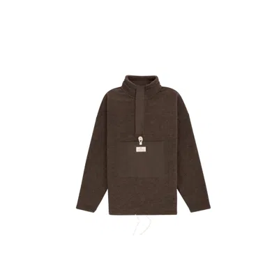 Amundsen Men's V-bond Waxed Fleece Hoodie In Cowboy In Brown