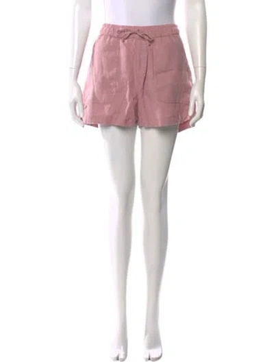 Pre-owned Amundsen Sports Linen Mini Shorts W/ Tags In Pink