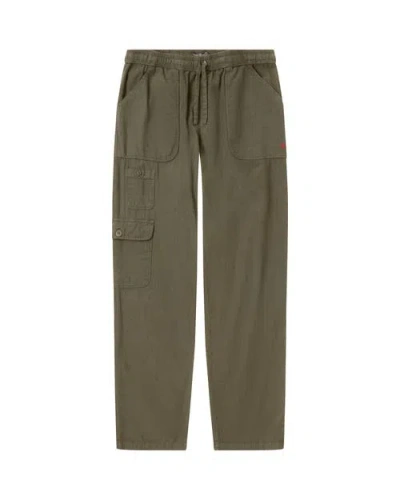 Amundsen Traveller's Linen Pants Mens In Green