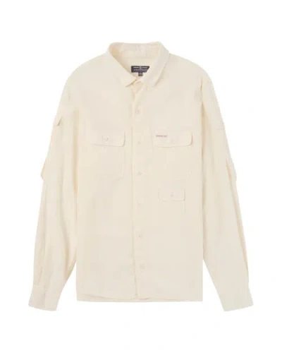 Amundsen Traveller's Linen Shirt Mens In Neutral
