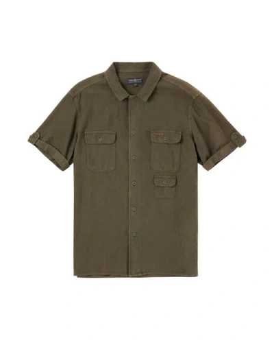 Amundsen Traveller's Linen Ss Mens In Green