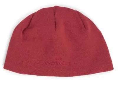 Amundsen Unisex - Wool Blend Beanie In Weathered Red