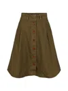 Amundsen Women's Boulder Midi Skirt In Nato In Green